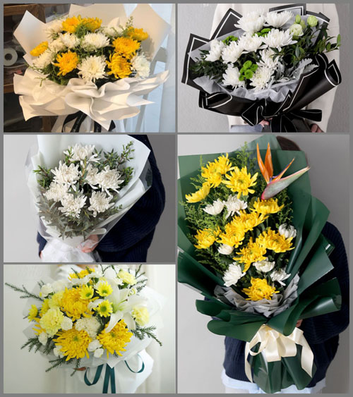 山东烟台福山区长江社区管理处白事花束代送